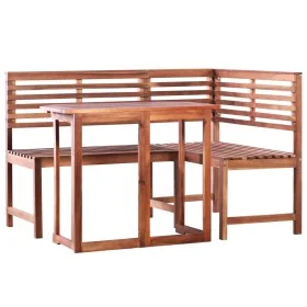 Garden bistro table and chairs set 2 pieces solid acacia wood by vidaXL, Garden sets - Ref: Foro24-44038, Price: 308,28 €, Di...