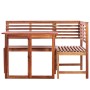 Garten-Bistrotisch und Stühle-Set, 2-teilig, massives Akazienholz von vidaXL, Gartensets - Ref: Foro24-44038, Preis: 316,06 €...