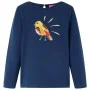 Kinder Langarmshirt in Marineblau, Größe 128. von vidaXL, Kinder-T-Shirts - Ref: Foro24-13642, Preis: 8,59 €, Rabatt: %
