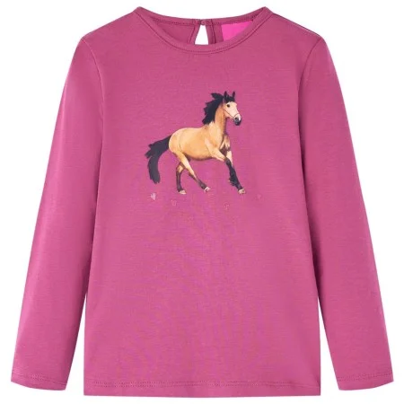 Camiseta infantil de manga larga frambuesa 92 de vidaXL, Camisetas para niños - Ref: Foro24-14024, Precio: 8,98 €, Descuento: %