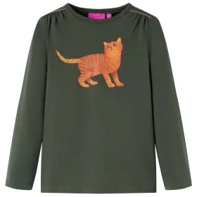 Khakifarbenes Langarm-T-Shirt für Kinder 92 von vidaXL, Kinder-T-Shirts - Ref: Foro24-14204, Preis: 8,92 €, Rabatt: %