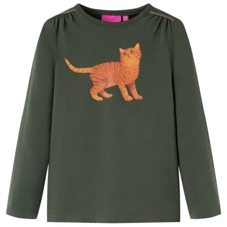 Khaki Langarm-T-Shirt für Kinder 116 von vidaXL, Kinder-T-Shirts - Ref: Foro24-14206, Preis: 8,92 €, Rabatt: %