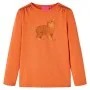 Camiseta infantil de manga larga naranja tostado 128 de vidaXL, Camisetas para niños - Ref: Foro24-14212, Precio: 8,92 €, Des...