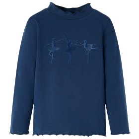 Marineblaues Langarm-T-Shirt für Kinder 116 von vidaXL, Kinder-T-Shirts - Ref: Foro24-13711, Preis: 8,39 €, Rabatt: %