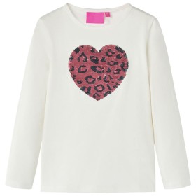 Camiseta infantil de manga larga crudo 116 de vidaXL, Camisetas para niños - Ref: Foro24-13791, Precio: 8,87 €, Descuento: %