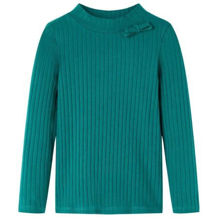 Langärmeliges Kinder-T-Shirt aus dunkelgrünem Stretch-Strick 92 von vidaXL, Kinder-T-Shirts - Ref: Foro24-13829, Preis: 8,00 ...