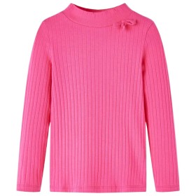 Long-sleeved bright pink stretchy knit children's t-shirt size 140 by vidaXL, Kids T-shirts - Ref: Foro24-13843, Price: 8,00 ...