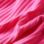 Camiseta infantil manga larga de punto elástico rosa brillante