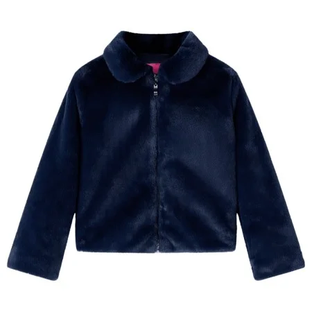 Marineblaue Kinderjacke aus Kunstleder 128 von vidaXL, Oberbekleidung für Kinder - Ref: Foro24-13857, Preis: 13,50 €, Rabatt: %