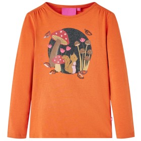 Camiseta infantil de manga larga naranja tostado 92 de vidaXL, Camisetas para niños - Ref: Foro24-14154, Precio: 8,81 €, Desc...