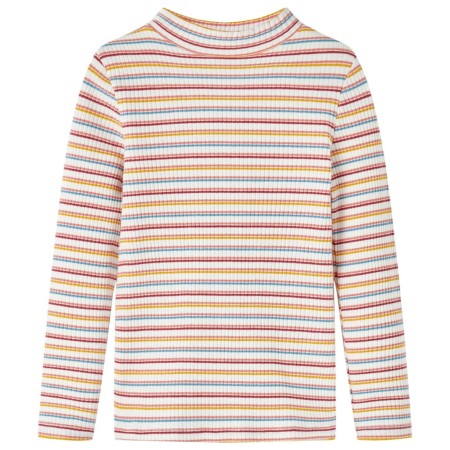 Langärmeliges hochgeschlossenes Kinder-T-Shirt in Rohfarbe 128 von vidaXL, Kinder-T-Shirts - Ref: Foro24-14357, Preis: 9,22 €...