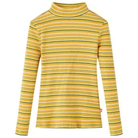 Langärmeliges Kinder-T-Shirt mit hohem Kragen ockerfarben 128 von vidaXL, Kinder-T-Shirts - Ref: Foro24-14362, Preis: 9,12 €,...