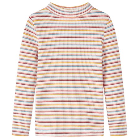 Camiseta infantil de manga larga cuello alto color crudo 104 de vidaXL, Camisetas para niños - Ref: Foro24-14355, Precio: 9,2...
