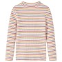 Camiseta infantil de manga larga cuello alto color crudo 104 de vidaXL, Camisetas para niños - Ref: Foro24-14355, Precio: 9,2...