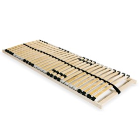 Slatted bed base with 28 slats 7 regions 90x200 cm by vidaXL, Beds and slatted bases - Ref: Foro24-246445, Price: 68,61 €, Di...