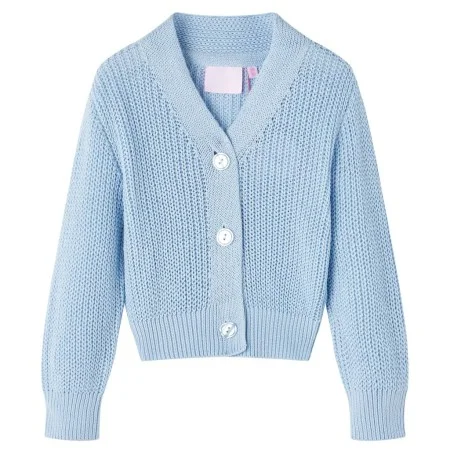 Strickjacke für Kinder in Blau 92 von vidaXL, Oberbekleidung für Kinder - Ref: Foro24-14580, Preis: 13,42 €, Rabatt: %