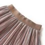 Falda plisada infantil con purpurina marrón y rosa 116 de vidaXL, Pantalones de niños - Ref: Foro24-14556, Precio: 12,96 €, D...