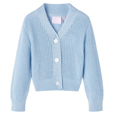 Strickjacke für Kinder in Blau 116 von vidaXL, Oberbekleidung für Kinder - Ref: Foro24-14582, Preis: 13,55 €, Rabatt: %
