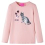 Camiseta infantil de manga larga rosa claro 128 de vidaXL, Camisetas para niños - Ref: Foro24-14087, Precio: 9,09 €