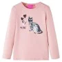 Langarm-Kinder-T-Shirt hellrosa 128 von vidaXL, Kinder-T-Shirts - Ref: Foro24-14087, Preis: 10,49 €, Rabatt: %
