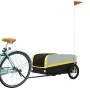 Fahrradanhänger aus schwarzem und gelbem Eisen 45 kg von vidaXL, Fahrradanhänger - Ref: Foro24-94043, Preis: 80,53 €, Rabatt: %