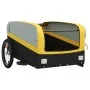 Fahrradanhänger aus schwarzem und gelbem Eisen 45 kg von vidaXL, Fahrradanhänger - Ref: Foro24-94043, Preis: 80,53 €, Rabatt: %