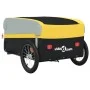 Fahrradanhänger aus schwarzem und gelbem Eisen 45 kg von vidaXL, Fahrradanhänger - Ref: Foro24-94043, Preis: 80,53 €, Rabatt: %