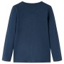 Marineblau meliertes Langarm-T-Shirt für Kinder 116 von vidaXL, Kinder-T-Shirts - Ref: Foro24-12701, Preis: 8,39 €, Rabatt: %
