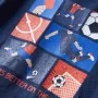 Marineblau meliertes Langarm-T-Shirt für Kinder 116 von vidaXL, Kinder-T-Shirts - Ref: Foro24-12701, Preis: 8,30 €, Rabatt: %