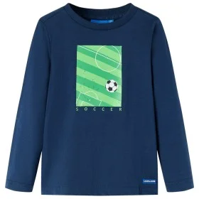 Marineblaues Langarm-T-Shirt für Kinder 116 von vidaXL, Kinder-T-Shirts - Ref: Foro24-12811, Preis: 9,55 €, Rabatt: %
