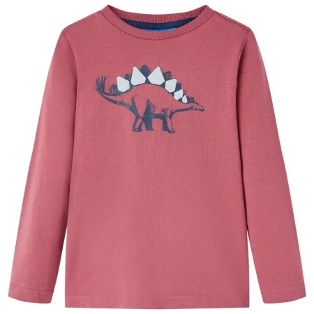 Langarm-Kinder-T-Shirt dunkelrot 92 von vidaXL, Kinder-T-Shirts - Ref: Foro24-12864, Preis: 8,30 €, Rabatt: %