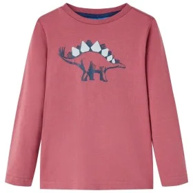 Dunkelrotes langärmeliges Kinder-T-Shirt 116 von vidaXL, Kinder-T-Shirts - Ref: Foro24-12866, Preis: 8,30 €, Rabatt: %