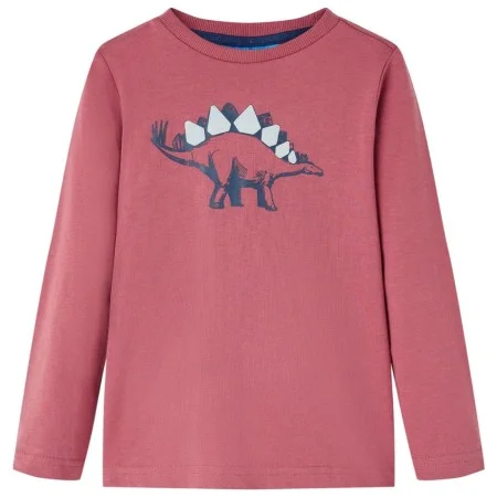 Dunkelrotes langärmeliges Kinder-T-Shirt 116 von vidaXL, Kinder-T-Shirts - Ref: Foro24-12866, Preis: 8,30 €, Rabatt: %