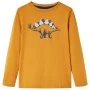 Dunkelockerfarbenes, langärmliges Kinder-T-Shirt 140 von vidaXL, Kinder-T-Shirts - Ref: Foro24-12858, Preis: 8,30 €, Rabatt: %
