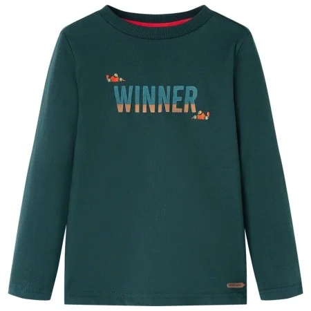 Dunkelgrünes Langarm-T-Shirt für Kinder 104 von vidaXL, Kinder-T-Shirts - Ref: Foro24-12900, Preis: 8,30 €, Rabatt: %
