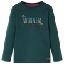 Camiseta infantil de manga larga verde oscuro 104 de vidaXL, Camisetas para niños - Ref: Foro24-12900, Precio: 8,39 €