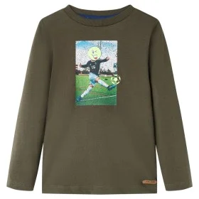Kinder-T-Shirt mit langen Ärmeln khaki 92 von vidaXL, Kinder-T-Shirts - Ref: Foro24-12734, Preis: 8,52 €, Rabatt: %