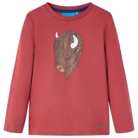 Langarm-Kinder-T-Shirt rot 140 von vidaXL, Kinder-T-Shirts - Ref: Foro24-13003, Preis: 9,22 €, Rabatt: %