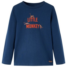 Marineblaues Langarm-T-Shirt für Kinder 116 von vidaXL, Kinder-T-Shirts - Ref: Foro24-13036, Preis: 8,39 €, Rabatt: %