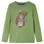 Helles Khaki Langarm-T-Shirt für Kinder 128 von vidaXL, Kinder-T-Shirts - Ref: Foro24-12762, Preis: 8,52 €, Rabatt: %