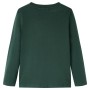 Dunkelgrünes langärmeliges Kinder-T-Shirt 92 von vidaXL, Kinder-T-Shirts - Ref: Foro24-12839, Preis: 8,54 €, Rabatt: %
