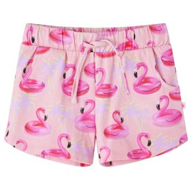 Pantalones cortos niños con cordón flotadores flamencos rosa