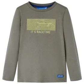 Khaki long-sleeved children's t-shirt 104 by vidaXL, Kids T-shirts - Ref: Foro24-13110, Price: 8,30 €, Discount: %