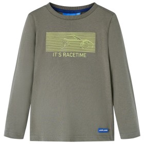 Camiseta infantil de manga larga caqui 128 de vidaXL, Camisetas para niños - Ref: Foro24-13112, Precio: 8,39 €, Descuento: %