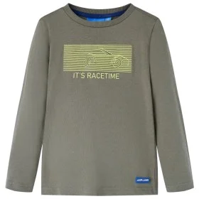 Long-sleeved khaki children's t-shirt size 128 by vidaXL, Kids T-shirts - Ref: Foro24-13112, Price: 8,30 €, Discount: %