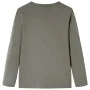 Khaki Langarm-T-Shirt für Kinder 128 von vidaXL, Kinder-T-Shirts - Ref: Foro24-13112, Preis: 8,30 €, Rabatt: %