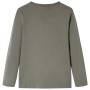 Khaki Langarm-T-Shirt für Kinder 128 von vidaXL, Kinder-T-Shirts - Ref: Foro24-13112, Preis: 8,39 €, Rabatt: %