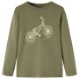 Khakifarbenes Langarm-T-Shirt für Kinder 92 von vidaXL, Kinder-T-Shirts - Ref: Foro24-13434, Preis: 7,93 €, Rabatt: %