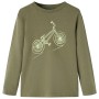 Khakifarbenes Langarm-T-Shirt für Kinder 116 von vidaXL, Kinder-T-Shirts - Ref: Foro24-13436, Preis: 7,93 €, Rabatt: %