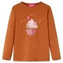 Long-sleeved children's t-shirt in cognac color, size 140. by vidaXL, Kids T-shirts - Ref: Foro24-14053, Price: 11,79 €, Disc...